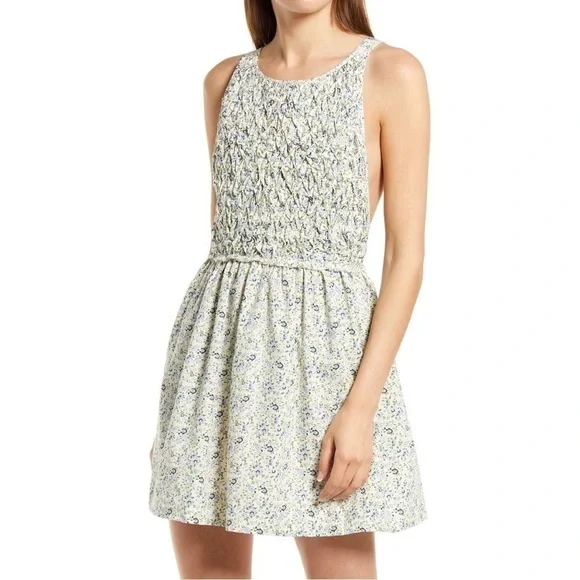 FREE PEOPLE PETUNIA MINI DRESS in Tea Combo Size Small NWT - Picture 2 of 10